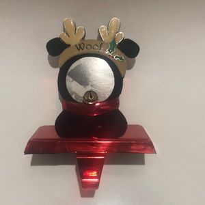 Dog picture frame stocking hanger